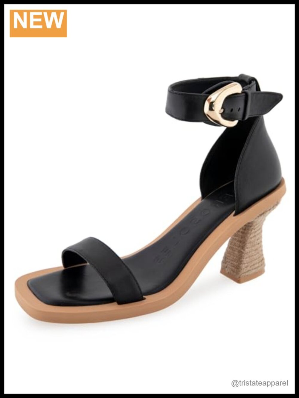 Aerosoles Calico Genuine Leather Heeled Sandals Ankle Strap